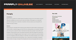 Desktop Screenshot of paraply-online.se